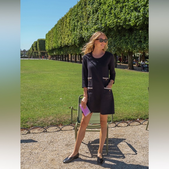 Tuckernuck Black Francoise Mod Mini Dress - very gently used!! - Picture 2 of 3